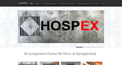 Desktop Screenshot of hospex.ch